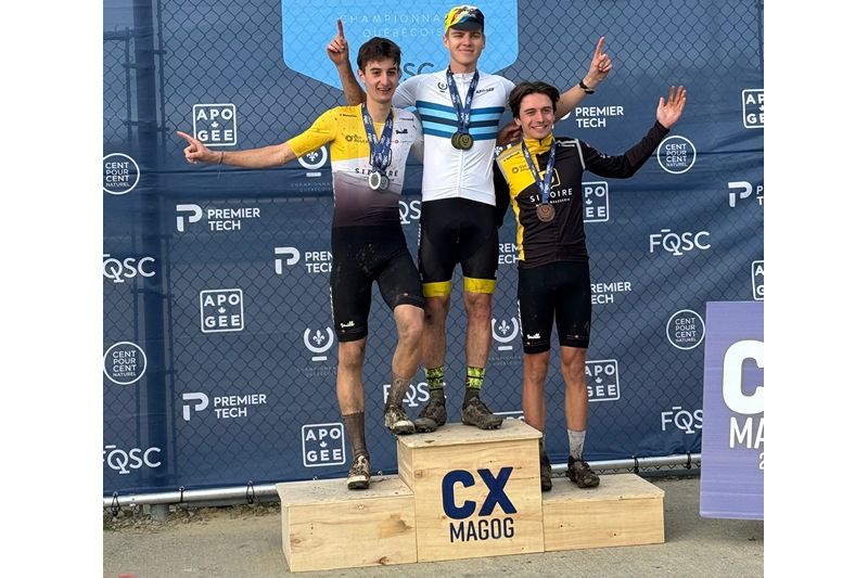 Cyclocross à Magog : huit médailles pour les athlètes de l’Estrie
